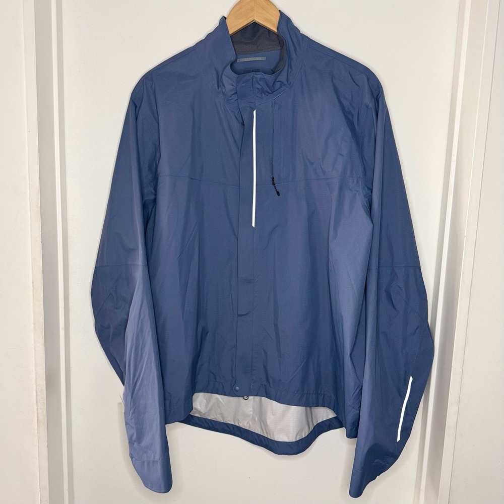 REI CO OP Men’s slate Blue Packable Windbreaker Shell Jacket X Large
